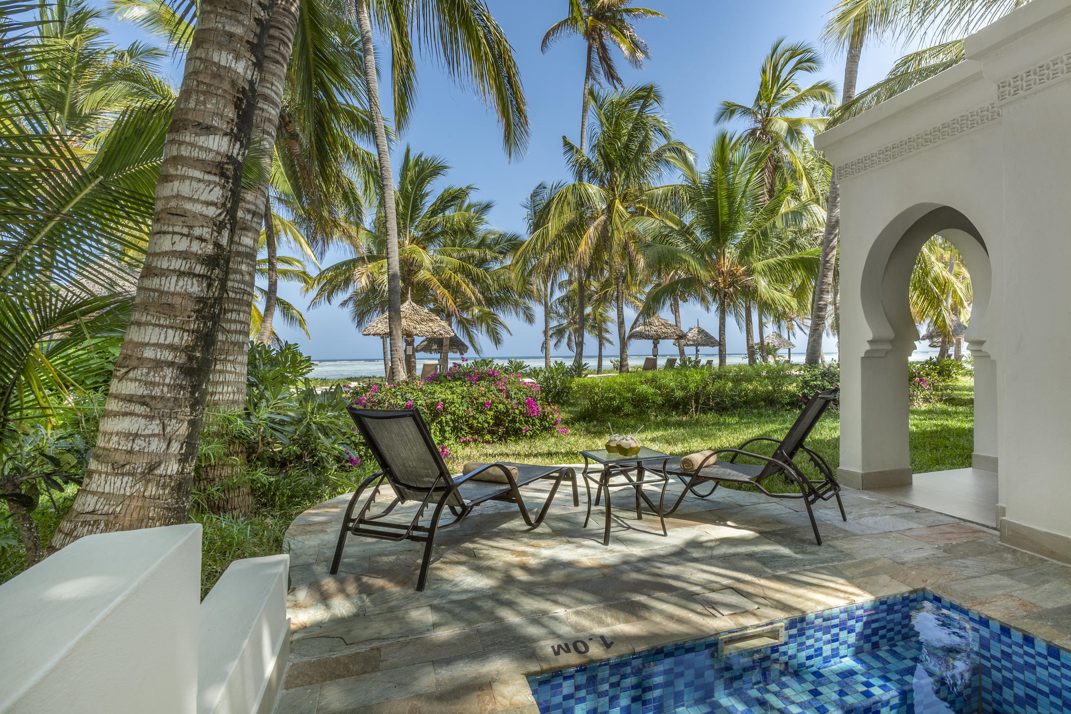Ocean-front villa on Zanzibar's east coast