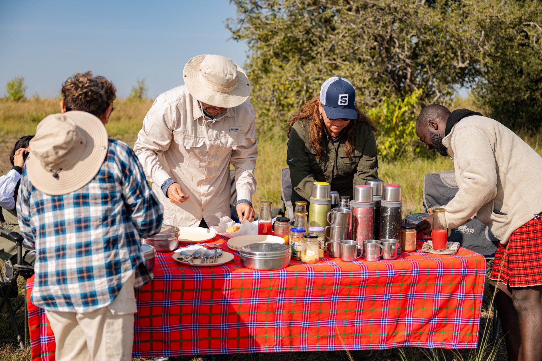 Private group arriving for an East Africa safari