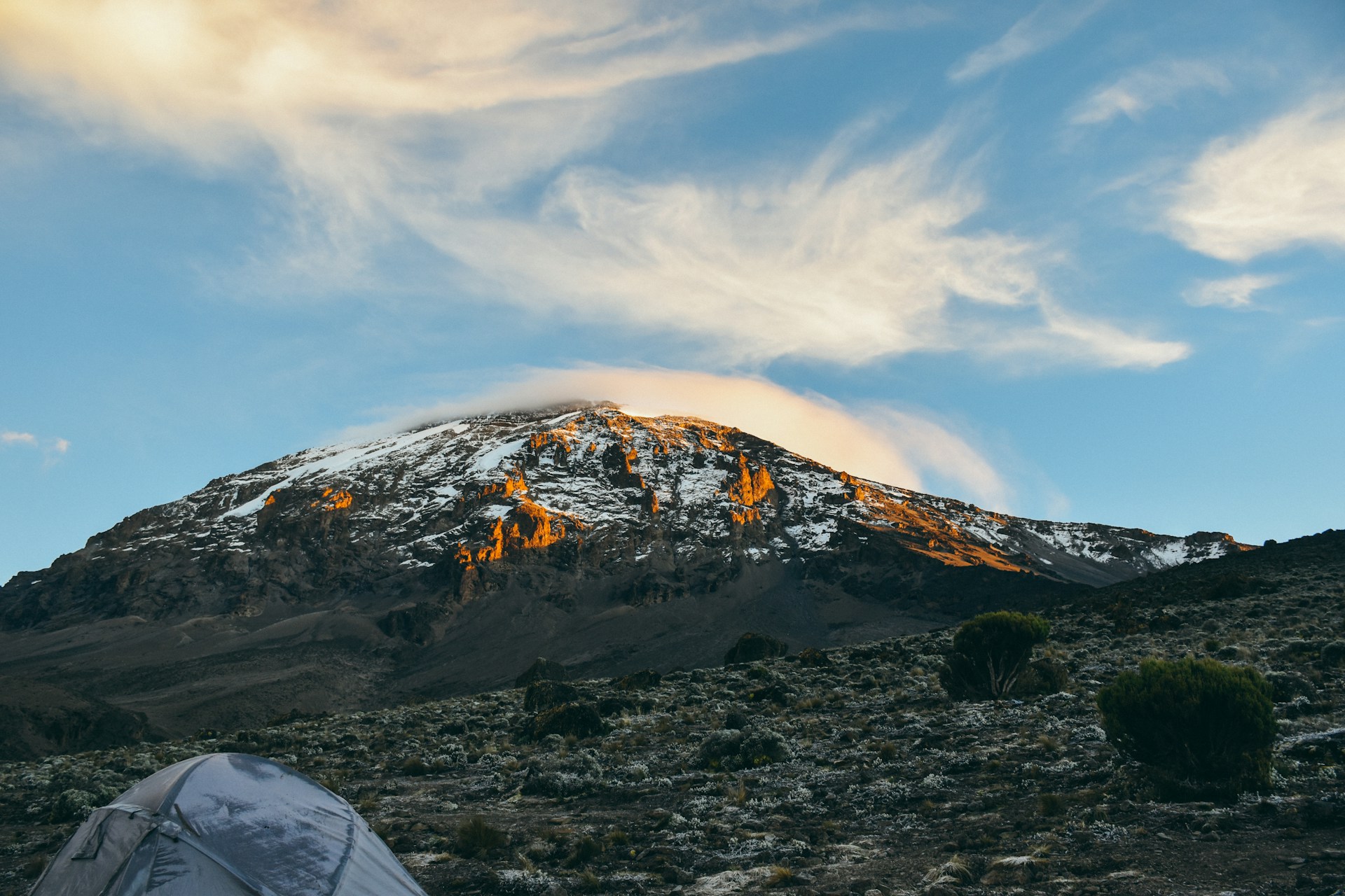 Lemosho route landscape on Kilimanjaro
