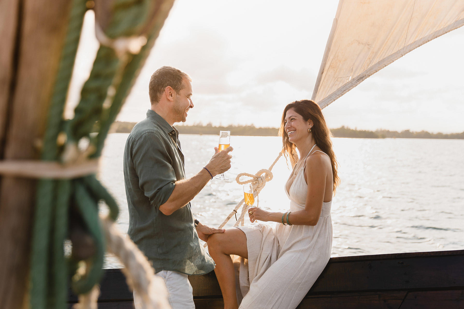 Sunset dhow cruise on the Indian Ocean in Zanzibar